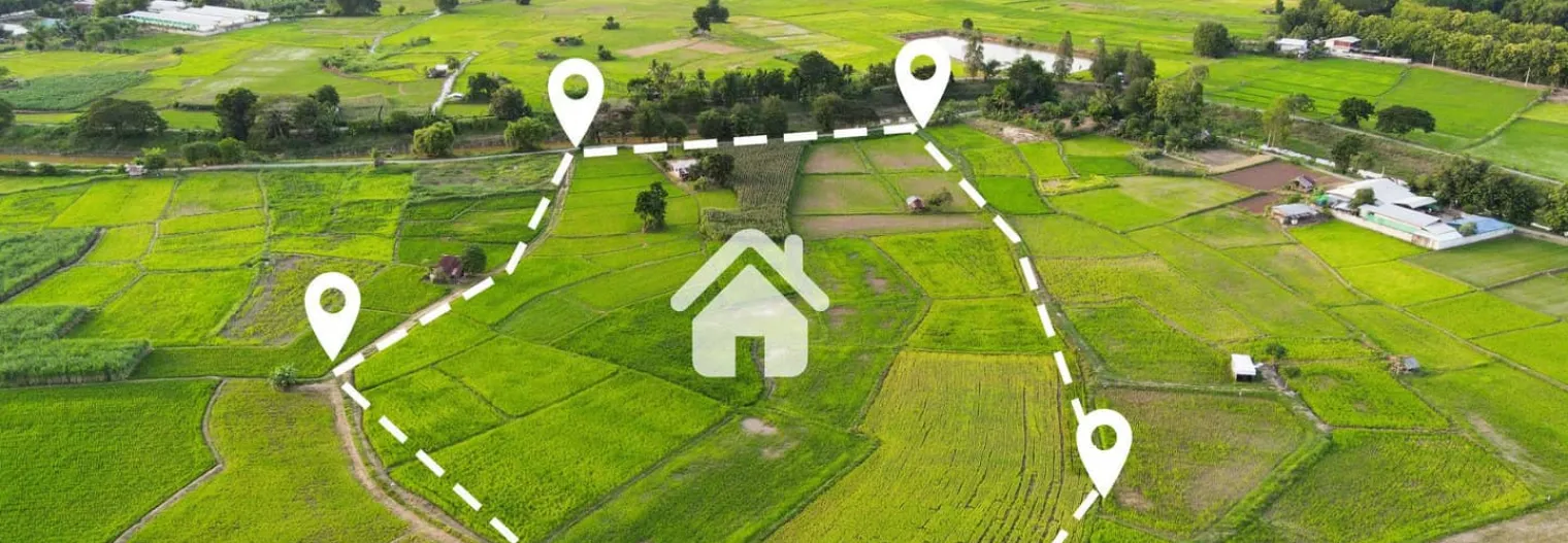 Simulación de la medición de un terreno para su tasación