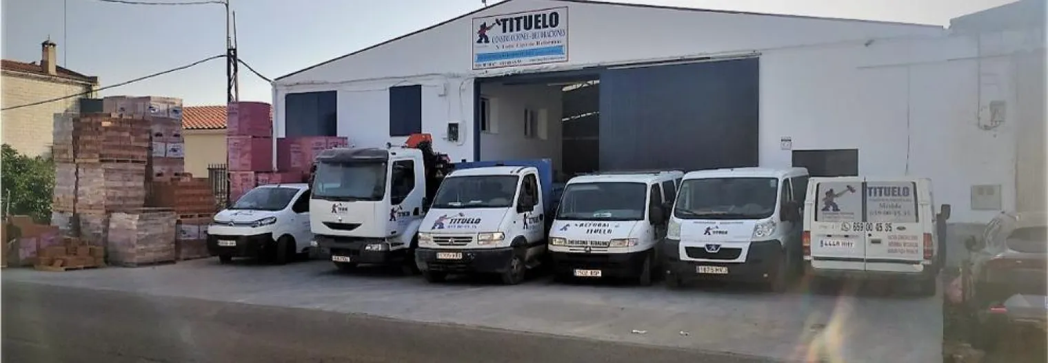 Flota de vehiculos de Tituelo construcciones
