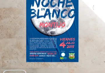 cartelería noche en blanco montijo