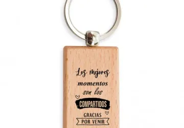 llavero de madera