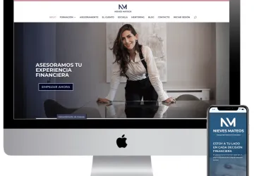 Diseño web y tienda online para asesores financieros