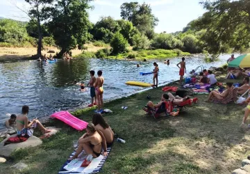 Zona de baño privada del camping