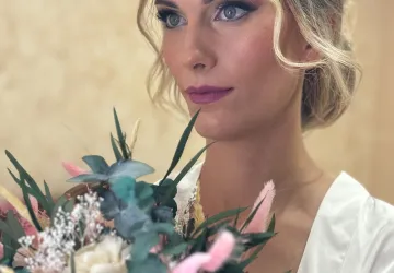 Maquillaje y peinado novia